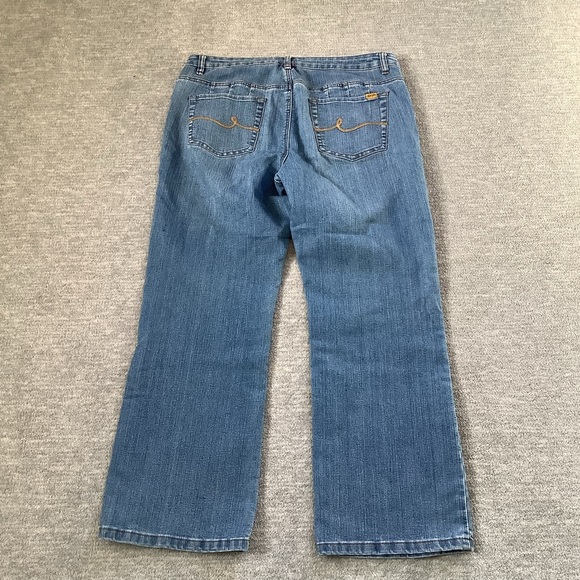Bill Blass Circular Fit Stretch Bootcut Jeans Sz. 16 - Picture 7 of 7